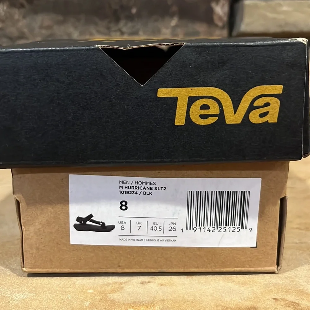 Teva Hurricane XLT2 Black Outdoor Hiking Sandals - Picture 8 of 14